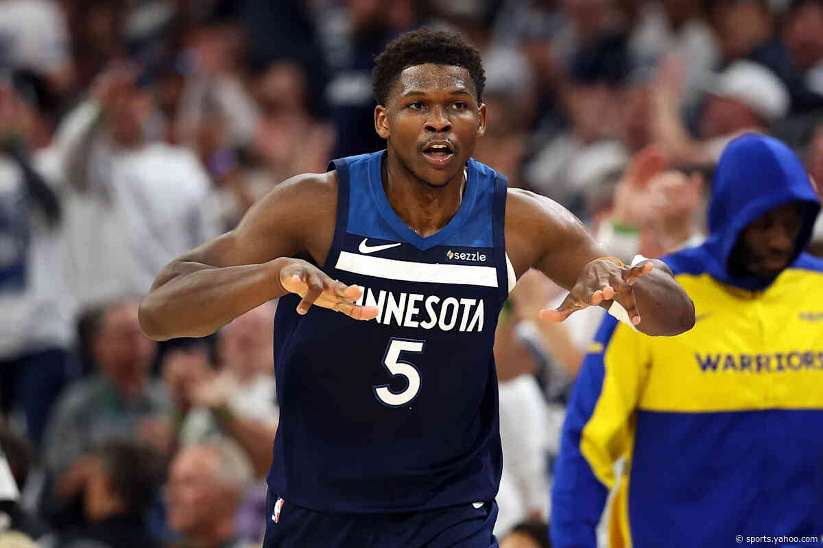 NBA playoffs: Timberwolves take Game 2 vs. Stephen Curry-less Warriors, despite their own Anthony Edwards scare