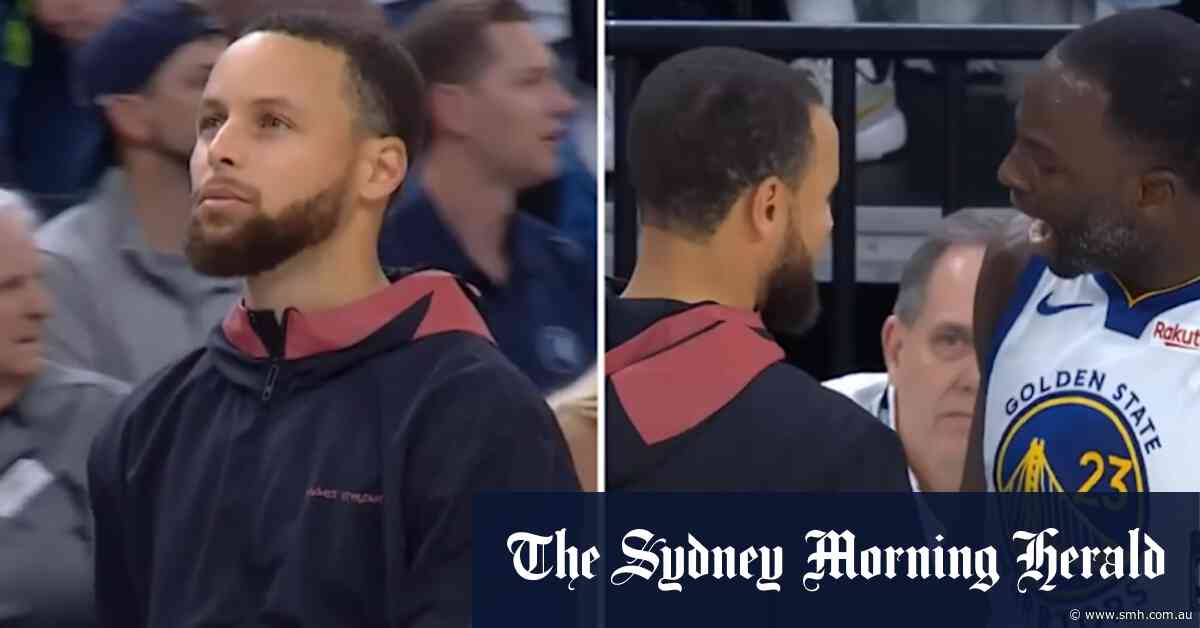 Curry gets off bench to calm Green