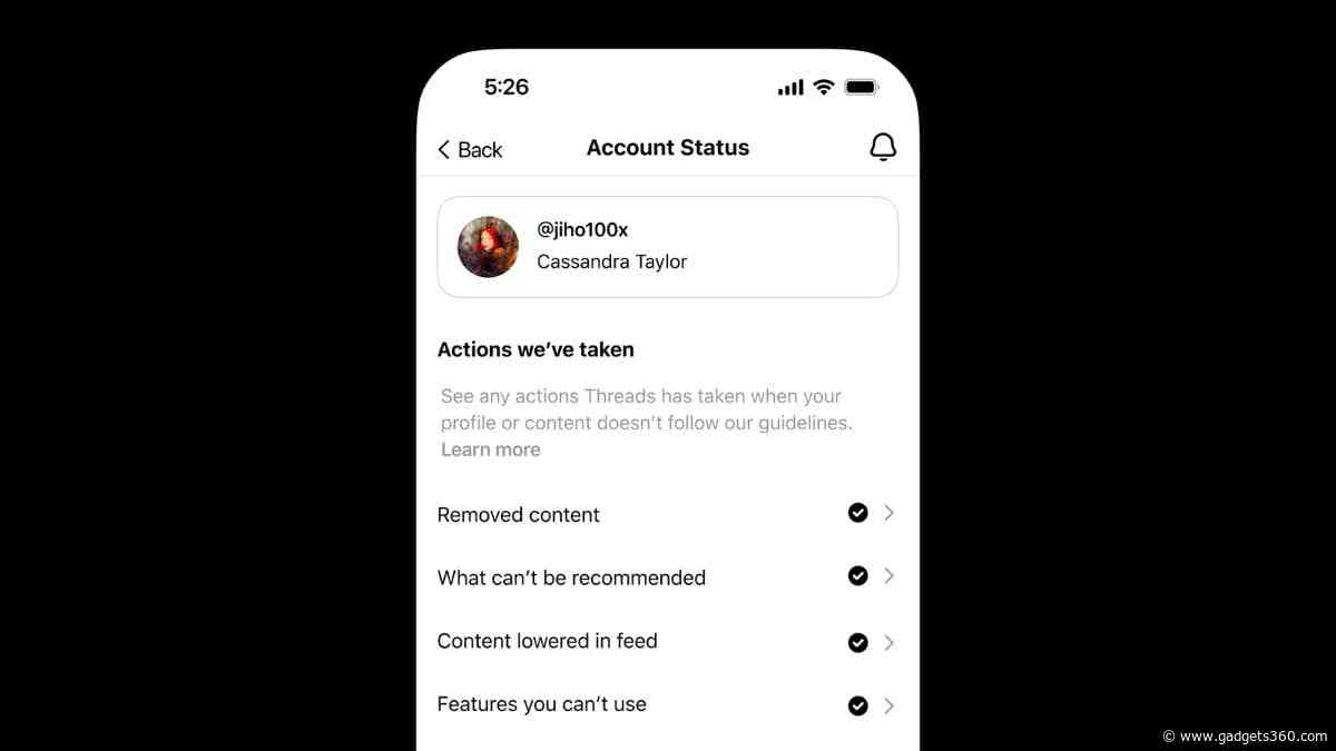 Threads Rolls Out Instagram-Like Account Status Feature for More Transparency