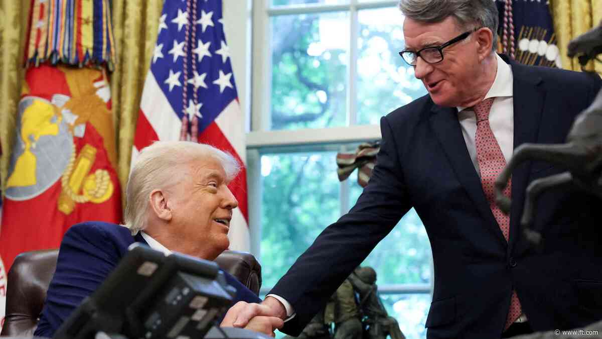 FirstFT: US and UK seal first deal of Donald Trump’s trade war