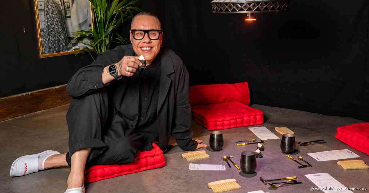 Daring diners can eat off the floor at new restaurant backed by Gok Wan