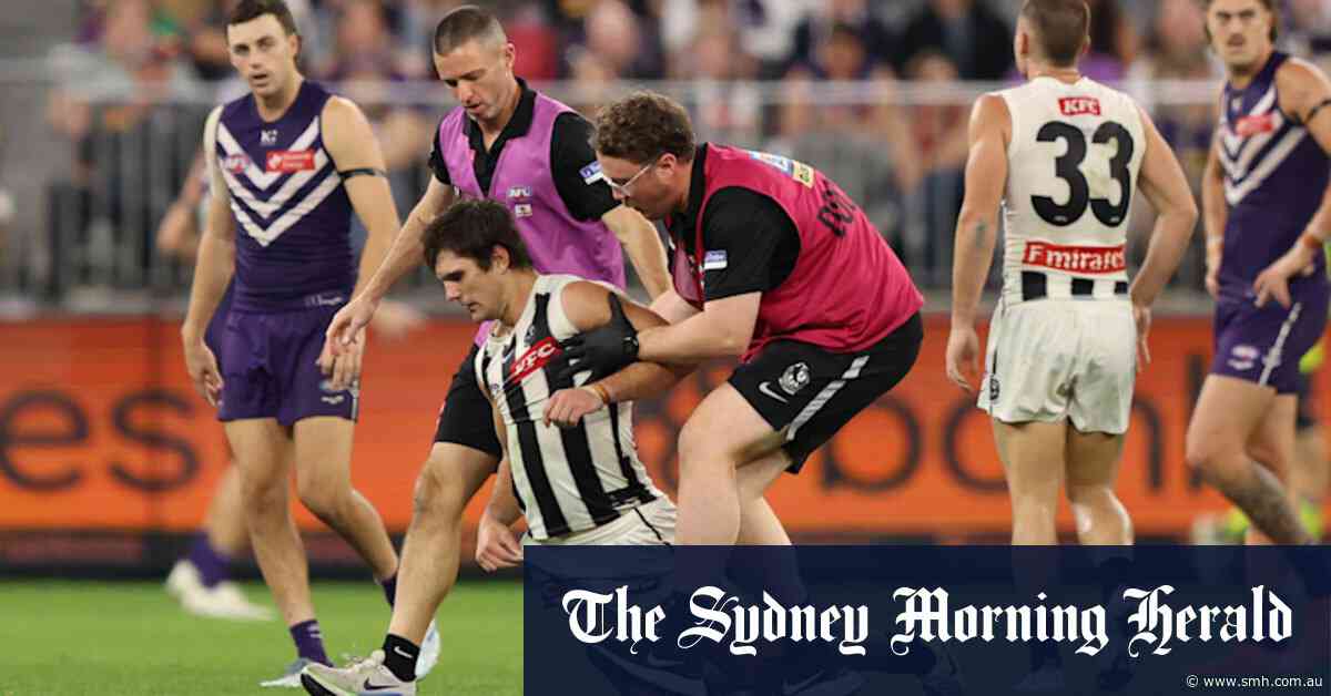 ‘Umpires did not see injured player’: AFL explains why play continued after Schultz was toppled