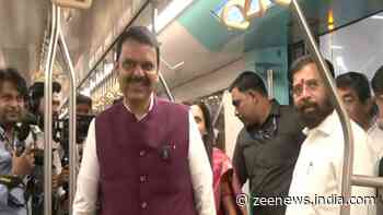 Maharashtra: CM Devendra Fadnavis Inaugurates Phase 2A Of Mumbai Metro Line 3 From BKC To Acharya Atre Chowk