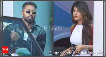 Hardik-Jasmin spotted at airport as MI returns home