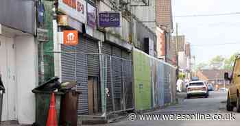 'This part of town looks like a crime scene... broken glass, weeds and police tape flapping in the wind'