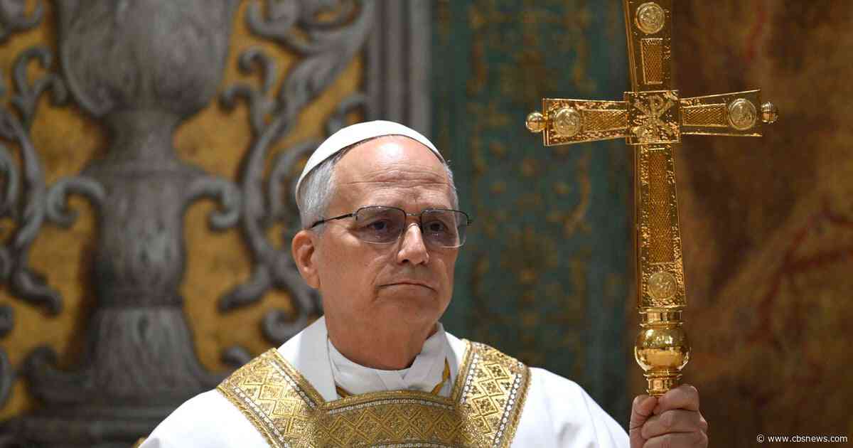 What's Pope Leo XIV doing on his first full day as pontiff?