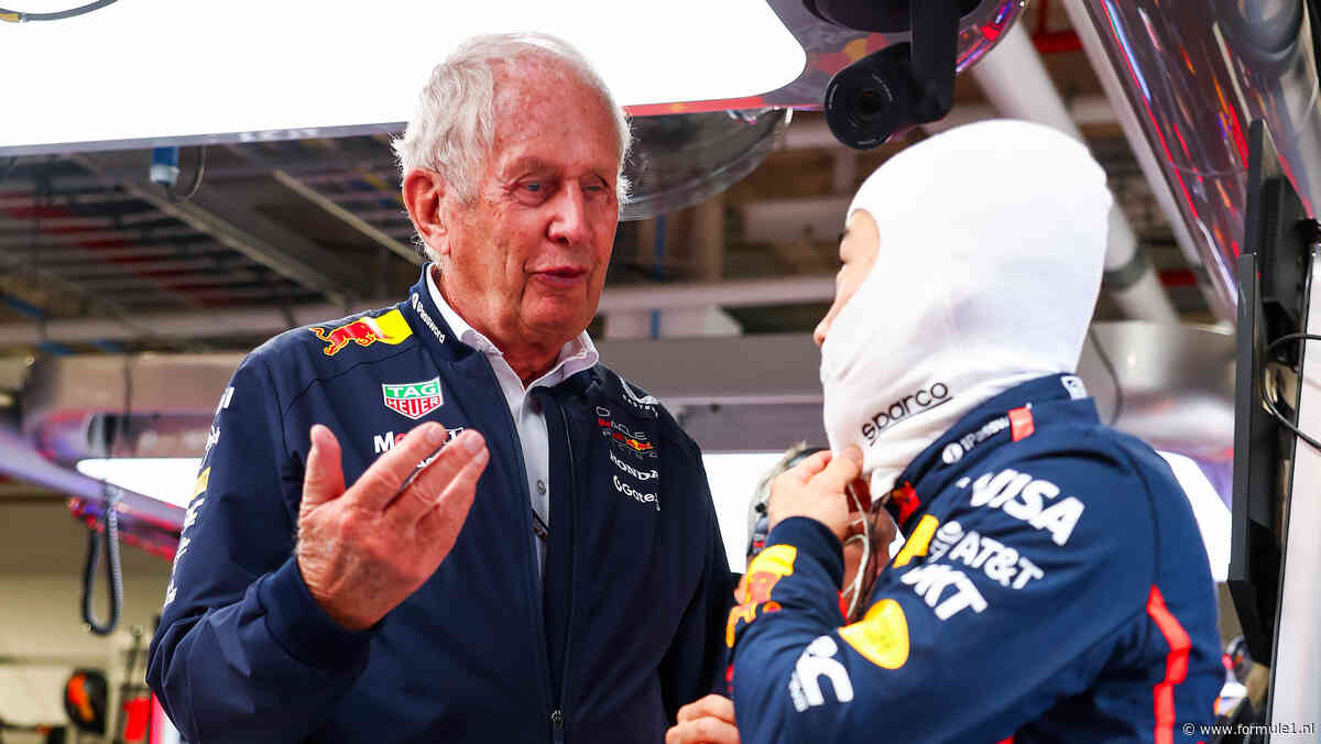 Marko coacht Tsunoda: ‘Op het niveau van Verstappen, maar bezwijkt nog onder druk’