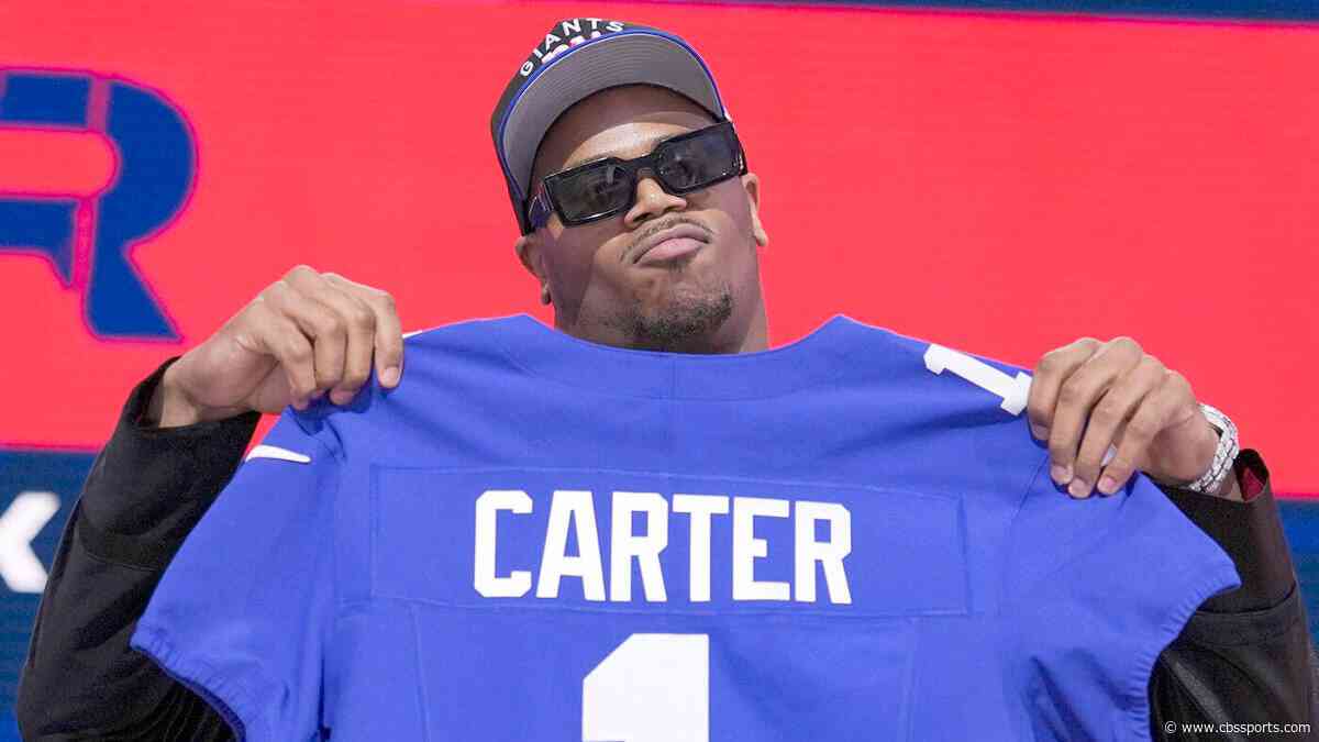 Giants rookie Abdul Carter chooses jersey number after being denied permission to wear legends' retired digits