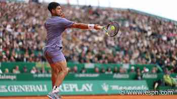 Alcaraz returns with win to start Italian Open