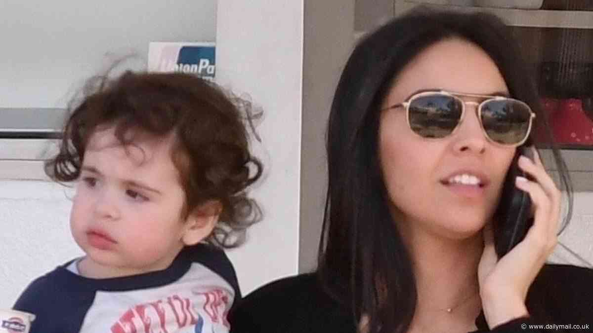 Al Pacino's mini-me son wears rocker T-shirt during rare appearance with mom Noor, 31
