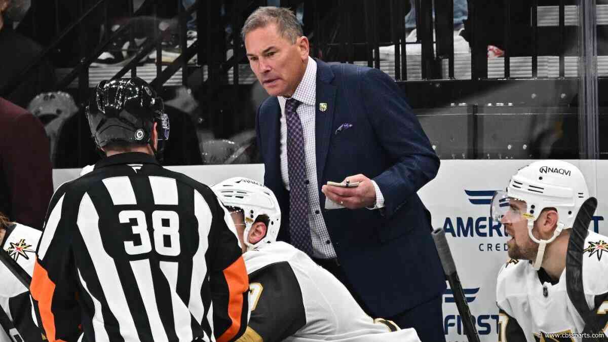 Golden Knights coach Bruce Cassidy calls out referee who missed tripping call in OT loss: 'He blew it'