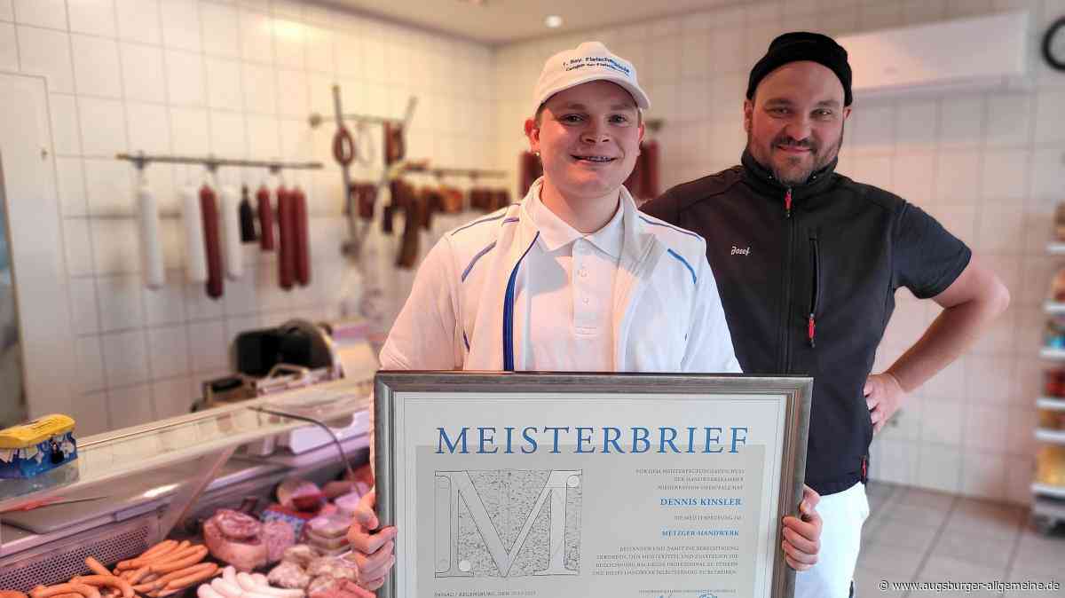 Einer von wenigen: Dieser junge Neuburger ist nun Metzgermeister
