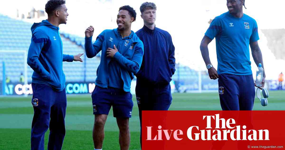 Coventry City v Sunderland: Championship playoff semi-final, first leg – live