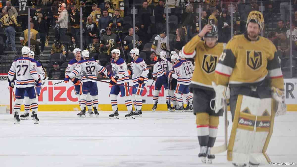 Vegas laments missed call in G2 loss to Oilers