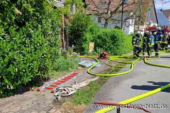 Wohnung brennt bei Nieheim