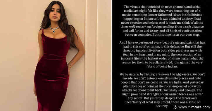 Janhvi Kapoor Reacts To Indian-Pakistan Conflict