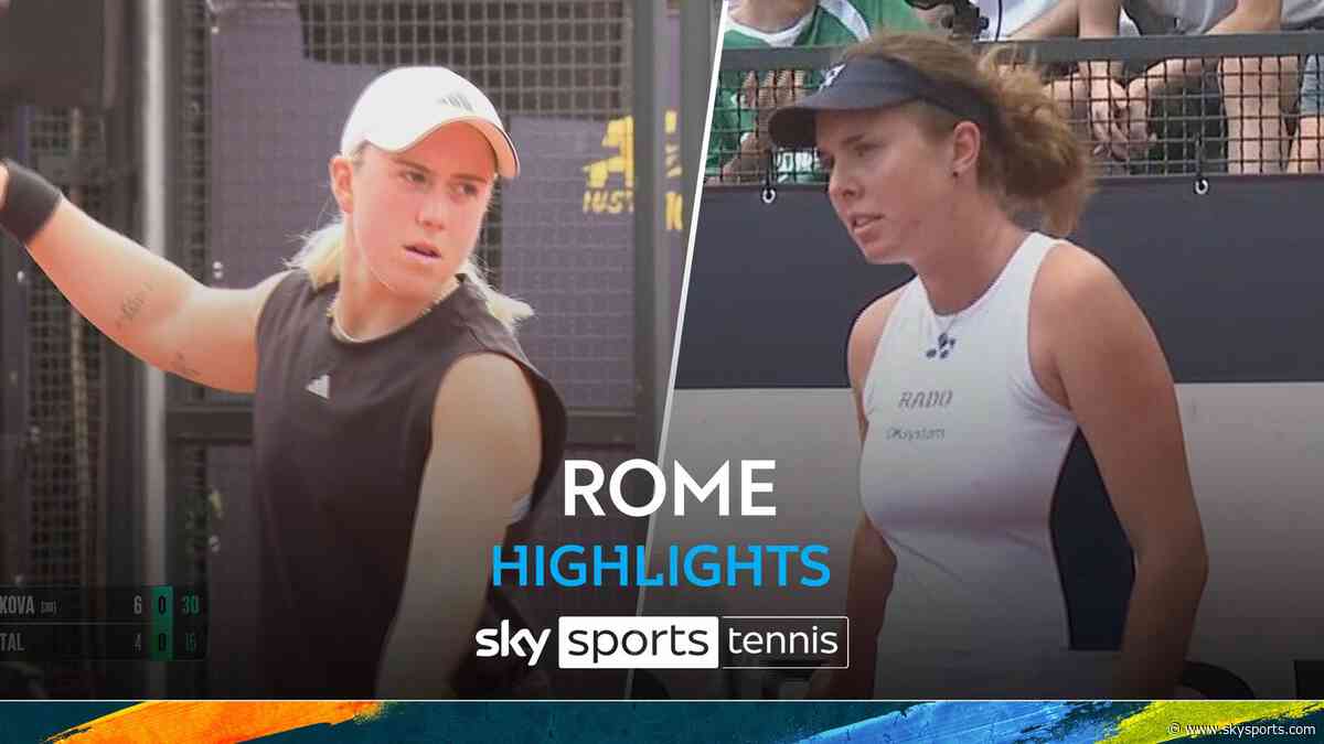 Kartal dumped out of Rome in straight sets by Noskova