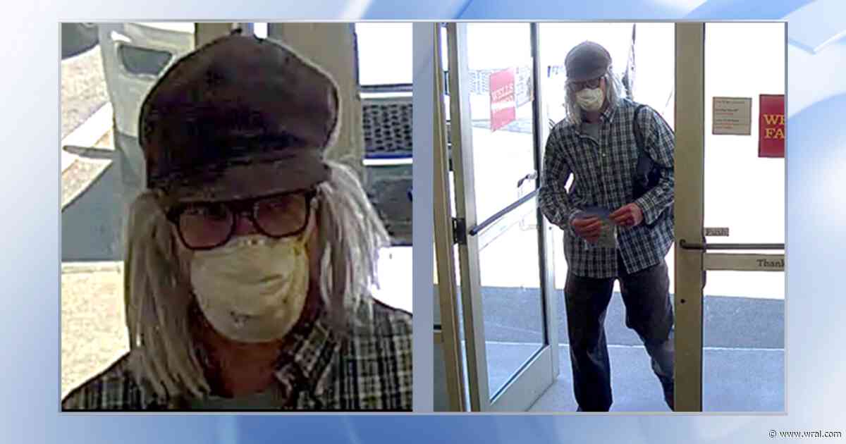 Masked man wanted after robbing a Wells Fargo in Raleigh