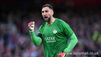 Man United 'readying an offer for PSG goalkeeper Gianluigi Donnarumma' after the Italian starred in the Parisian's Champions League win over Arsenal