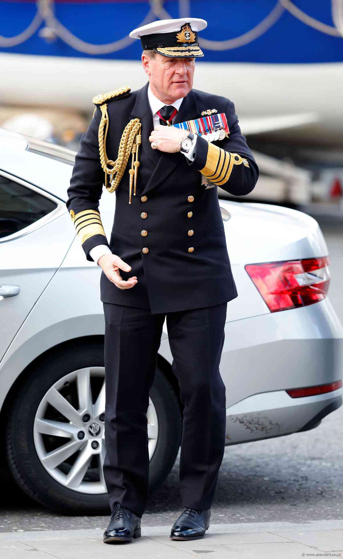 Head of Royal Navy ‘stepped down over alleged affair with female subordinate’