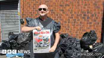 'Britain's dullest man' creates bin strike merch