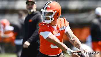 Stefanski downplays Gabriel getting first QB reps
