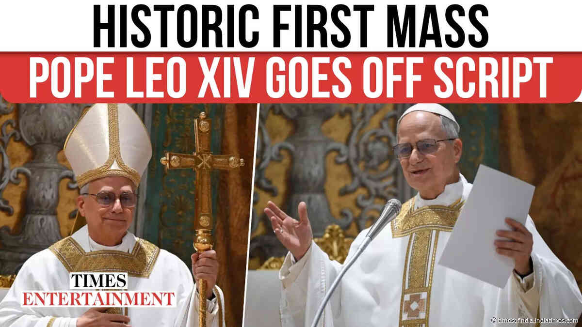 Pope Leo XIV SHOCKS Vatican With Bold English Speech During Historic First Mass | Unscripted Moment Goes Viral
