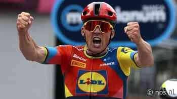 Pedersen is Van Aert te slim, wint eerste rit Giro en pakt roze trui