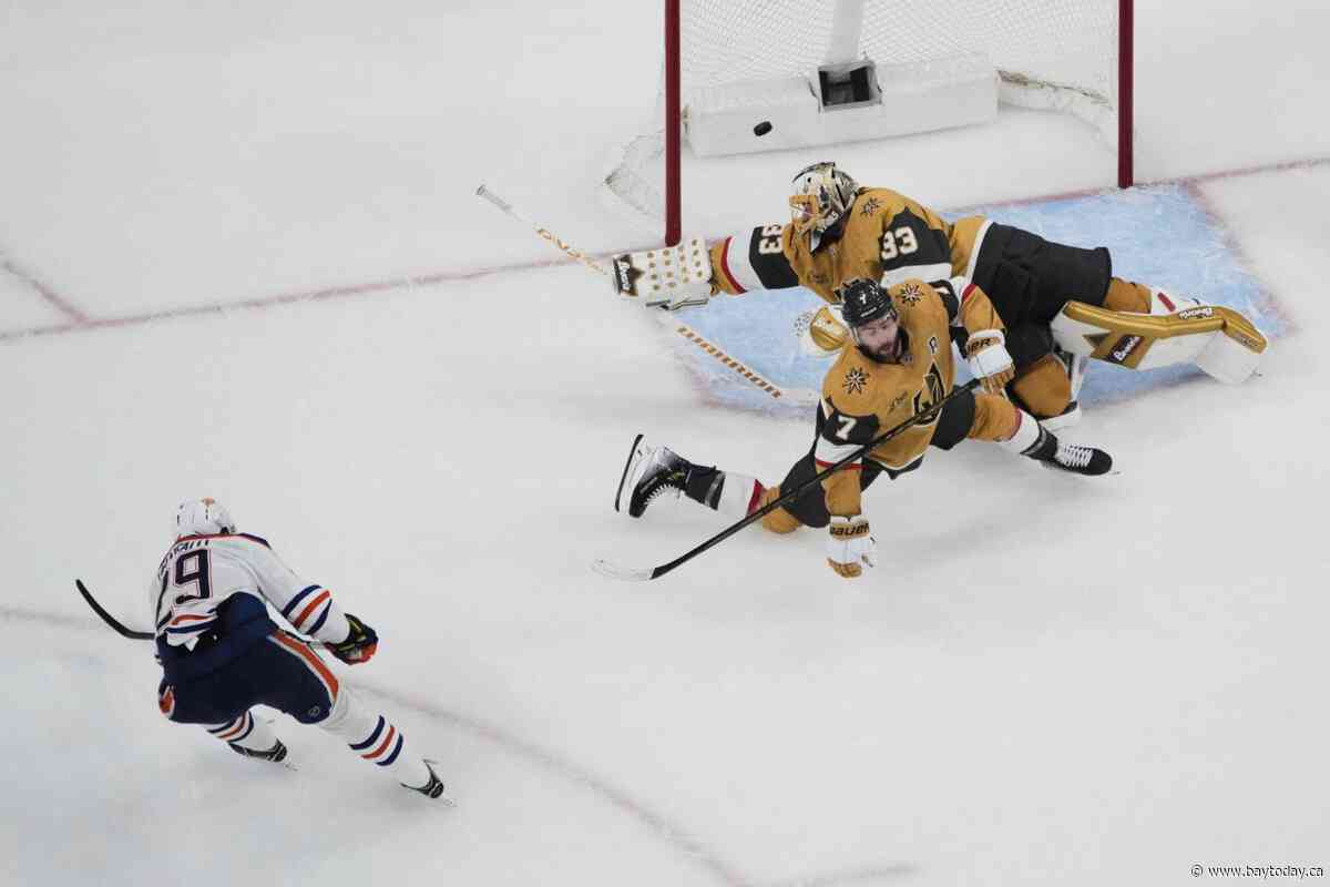 Oilers in the driver's seat heading home in series against Golden Knights