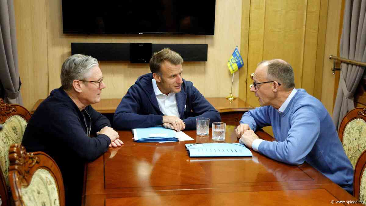 Krieg in der Ukraine: Friedrich Merz ist zusammen mit Emmanuel Macron und Keir Starmer unterwegs nach Kyjiw