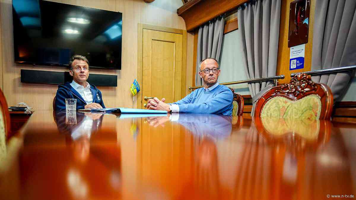 Mit Starmer, Tusk und Macron: Merz ist auf dem Weg nach Kiew