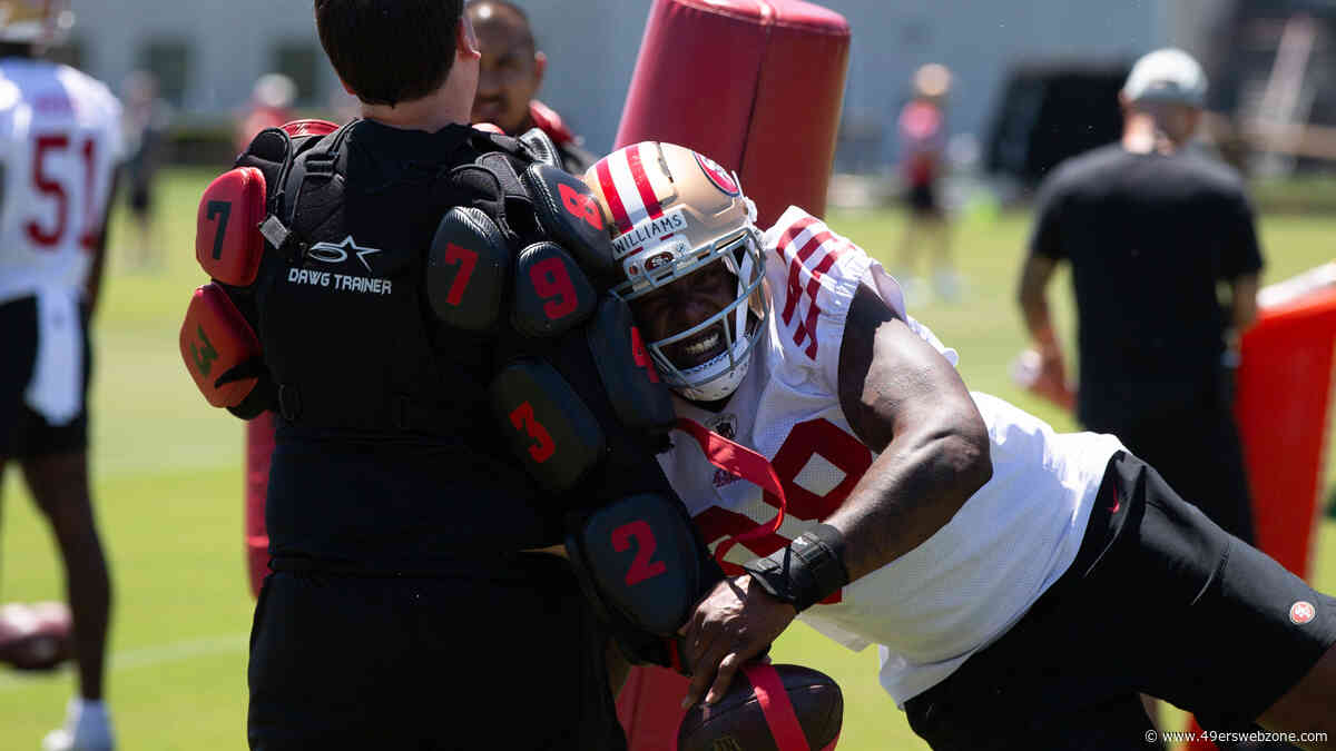 First-round draft pick Mykel Williams stands out during 49ers' rookie minicamp