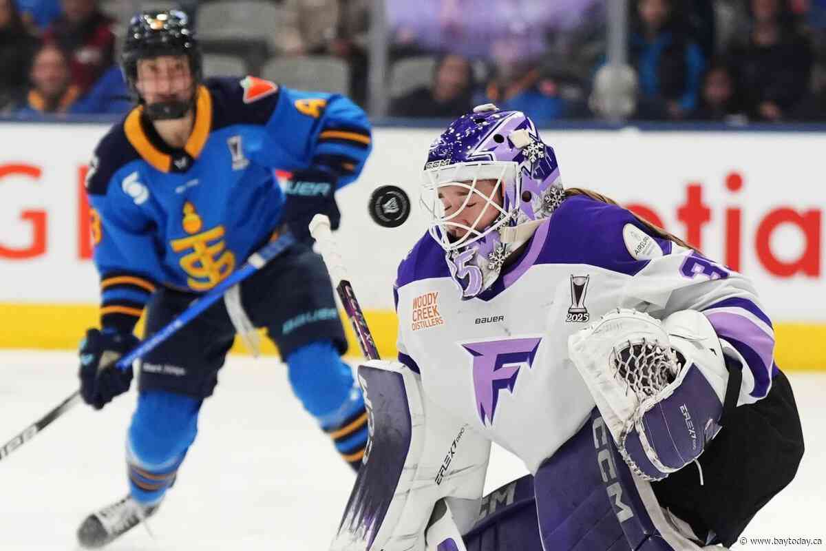 Lee Stecklein leads Frost past Sceptres 5-3; best-of-five series tied 1-1