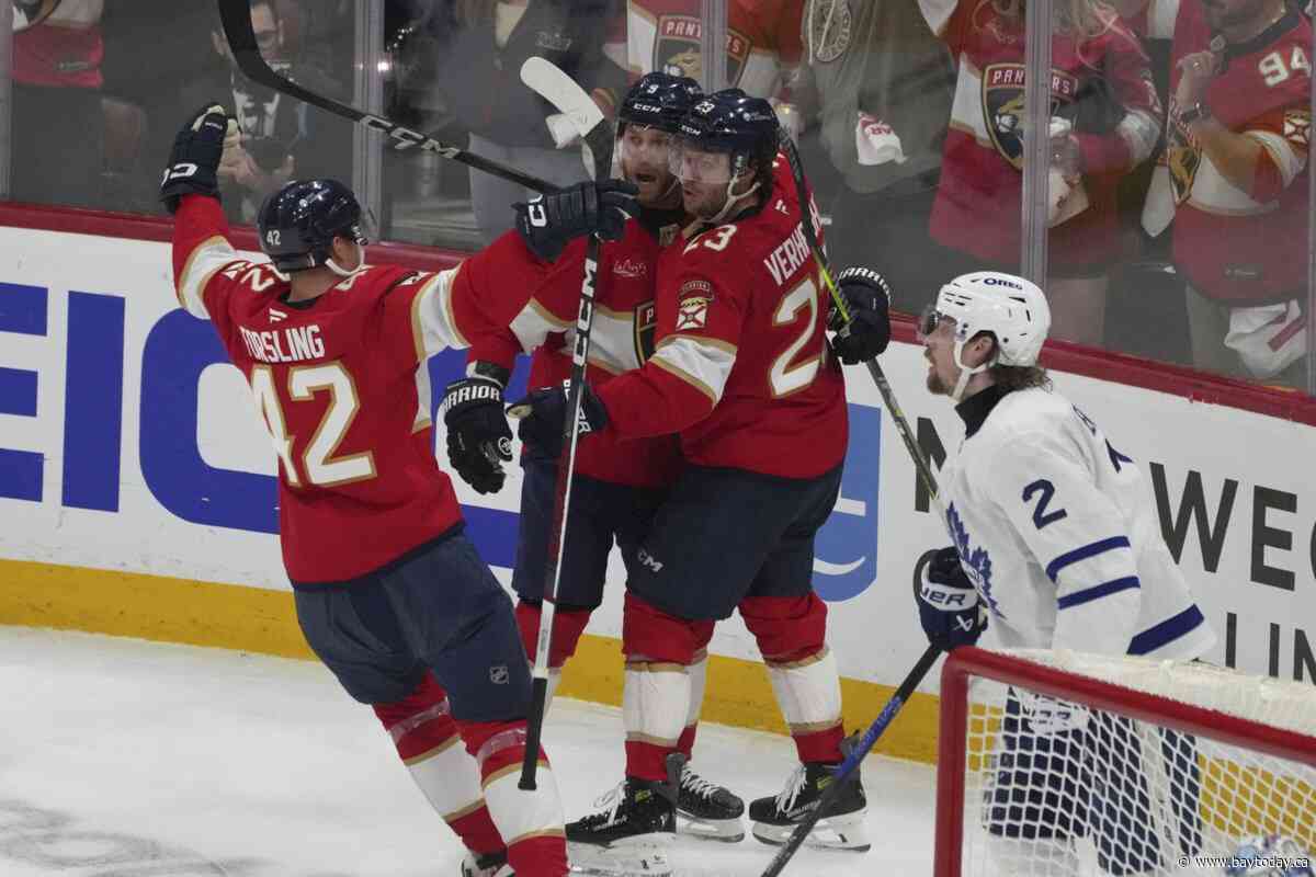 Marchand scores in OT, Panthers top Maple Leafs 5-4 to cut series deficit to 2-1