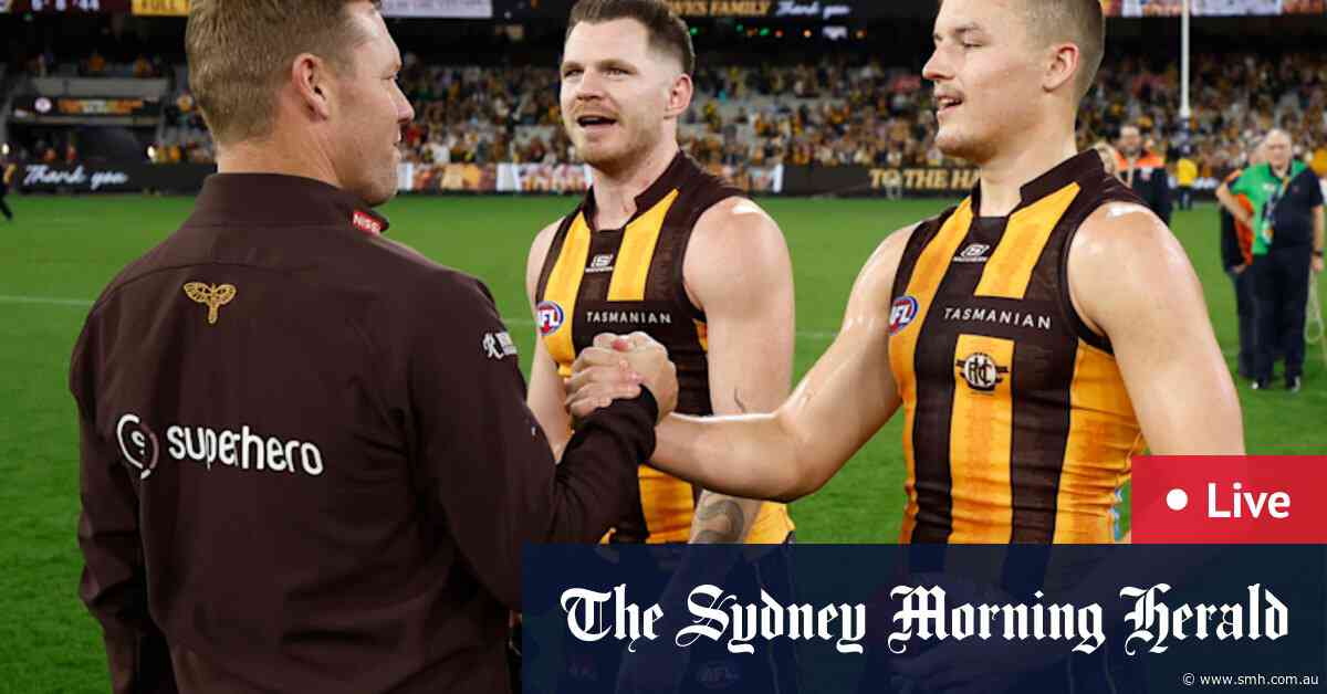 AFL LIVE: Hawks hold edge over resurgent Dees, as Blues release McGovern injury update