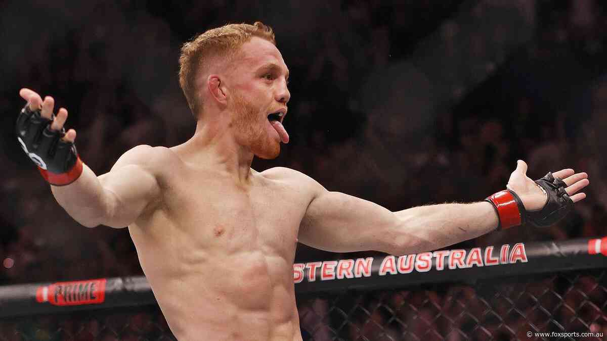 What time does Australian Jack Della Maddalena fight Belal Muhammad for the UFC title?