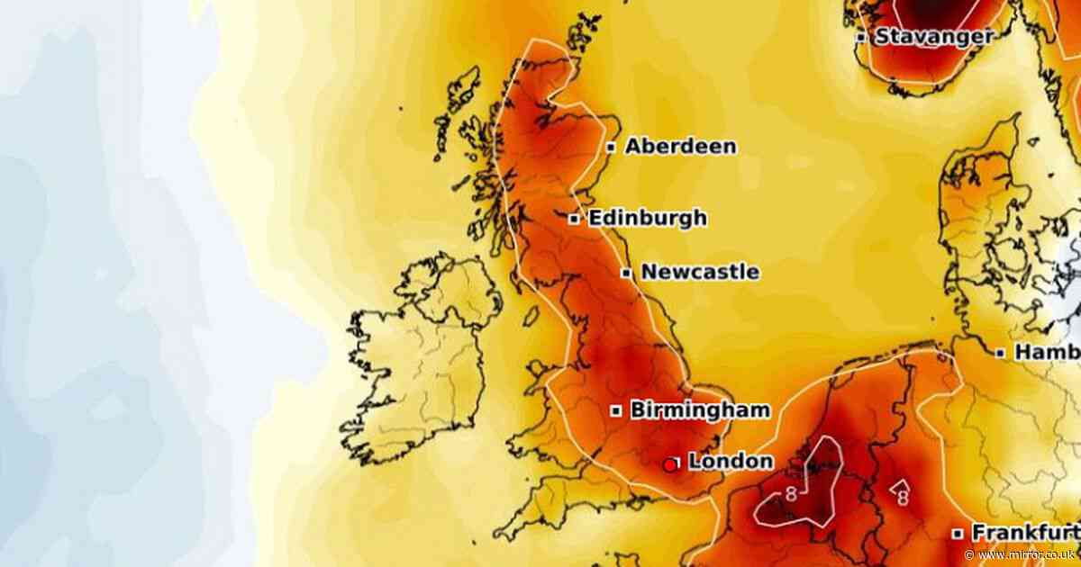 UK weather: Exact dates Met Office forecast says 27C will hit as maps turn red