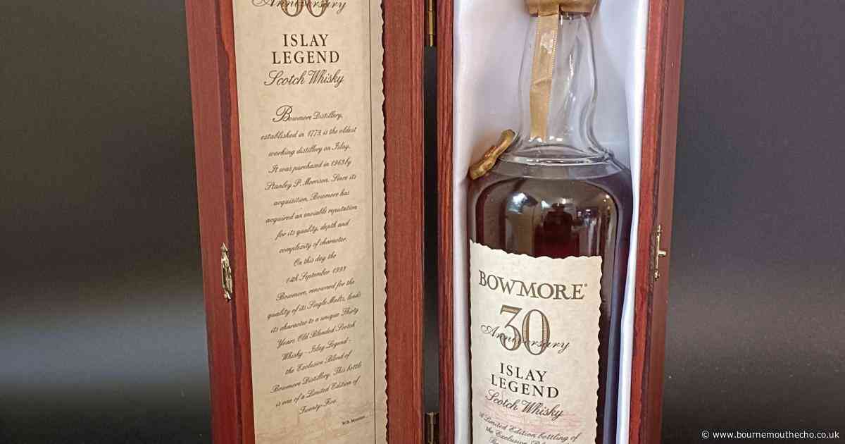 Rare bottle of Bowmore whisky to go under the hammer