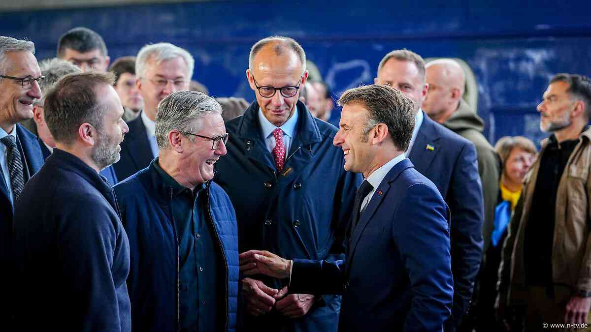 Reise als Signal an Putin: Merz, Macron und Starmer treffen in Kiew ein