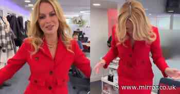 Amanda Holden labelled ‘lady in red’ by fans in Jackie O-inspired high street co-ord