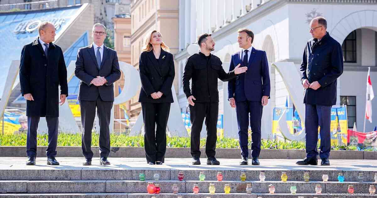 Merz und Macron in Kiew: Mission für eine Waffenruhe
