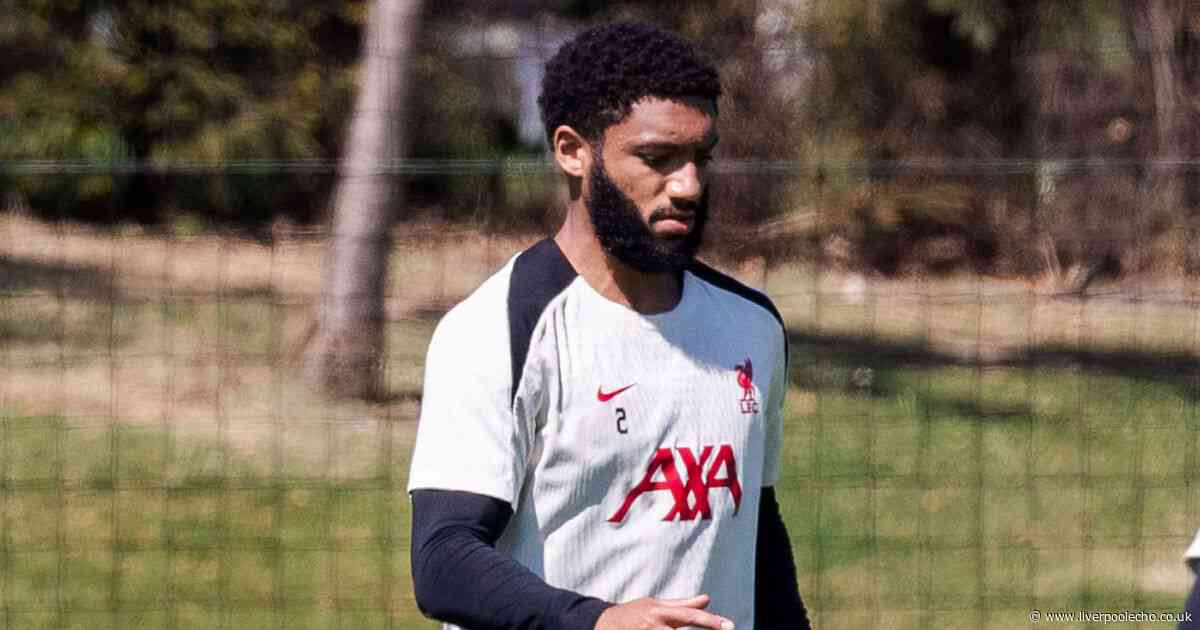 Joe Gomez issues four-word message as Liverpool handed injury boost