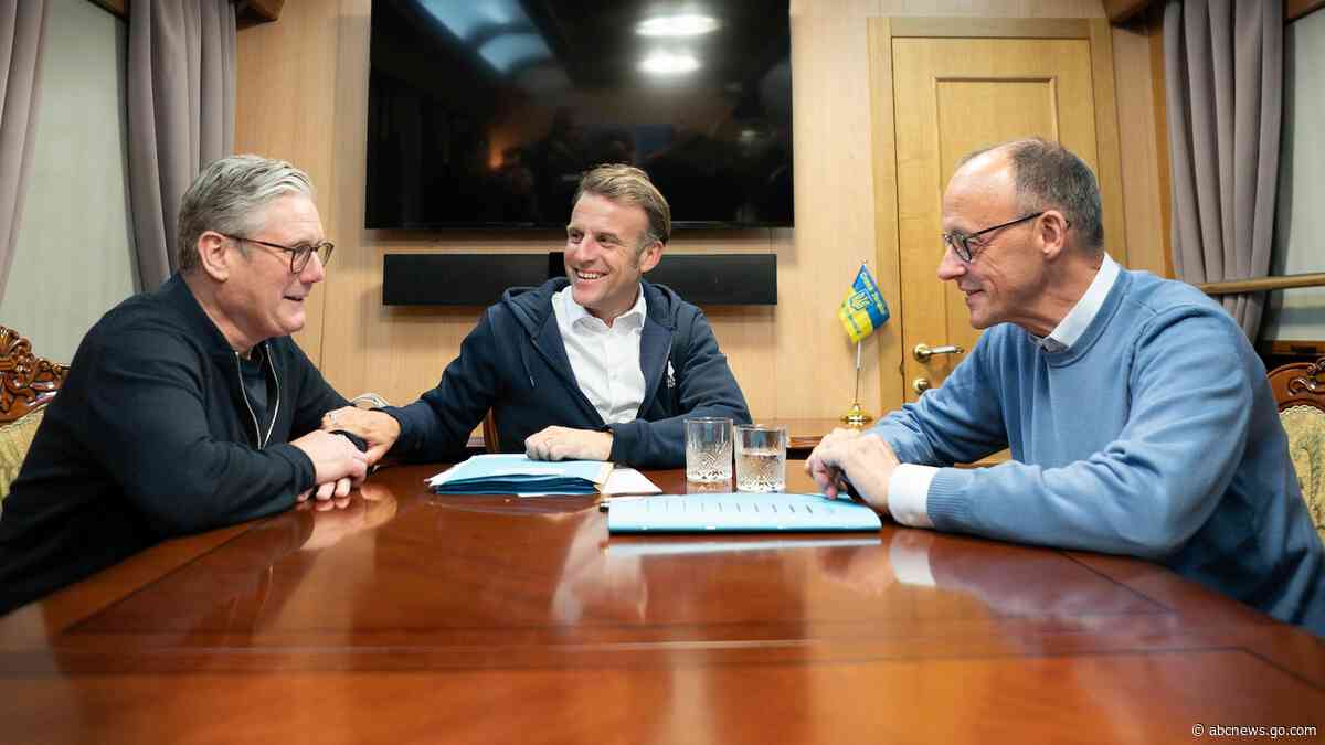 European leaders arrive in Kyiv amid push for 30-day ceasefire