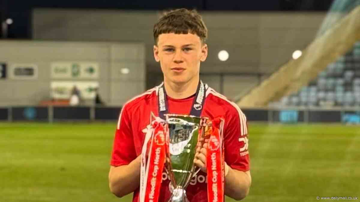 Wayne Rooney's son, Kai, scores brace for Man United's U15s in 3-1 final win over Chelsea - just weeks after stunning goal for academy side