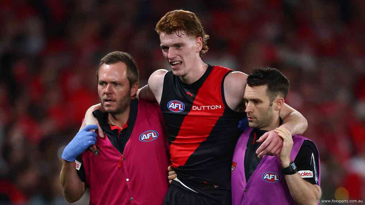 ‘So devastating’: Bombers fear worst for debutant in most luckless blow yet as big draft haul looms