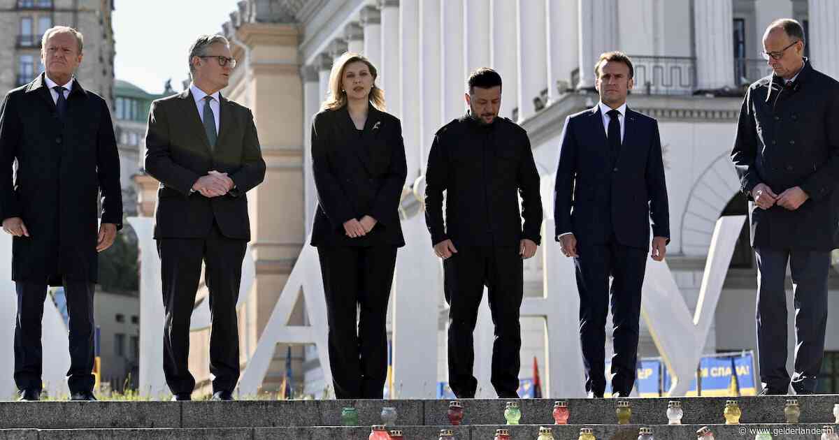 Europese leiders verenigen zich dag na Poetin-parade in Kyiv: ‘Moskou moet luisteren’