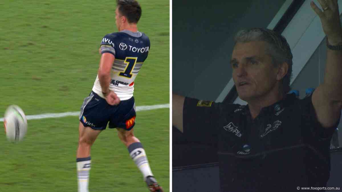 Golden point madness! Cleary fumes at controverisal call as Panthers draw with Cowboys in epic