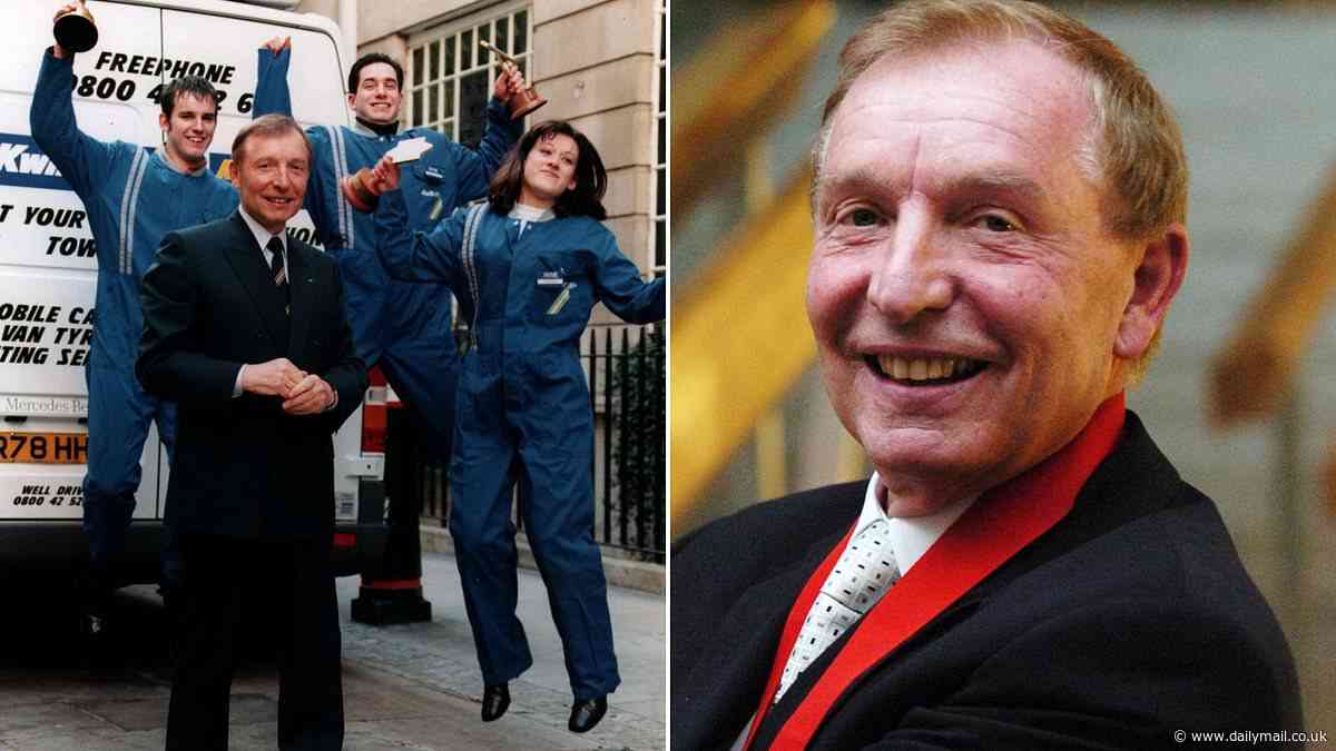 Sir Tom Farmer dies aged 84: Kwik Fit founder's family shares emotional tribute after man who built £1bn tyre chain passes away peacefully at home