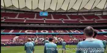 El Atlético se activó en el Metropolitano con muchos niños en las gradas