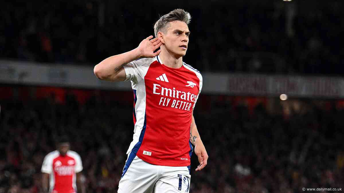 Arsenal open talks with Leandro Trossard over new contract running until 2029 as club secure 30-year-old's future ahead of busy summer